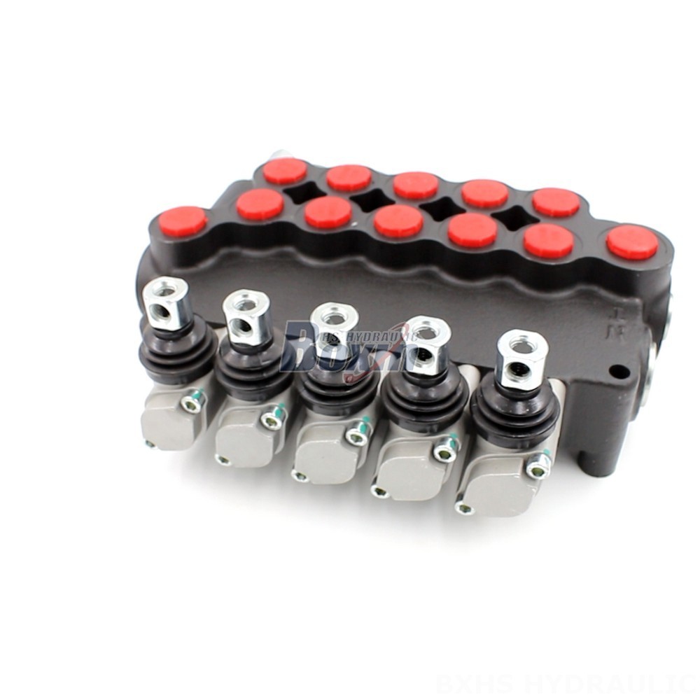 Hydraulic Control Valve Advanced Fluid Power Solutions: P80-U116-U78-OT Manual 5 Spool Valve cover photo
