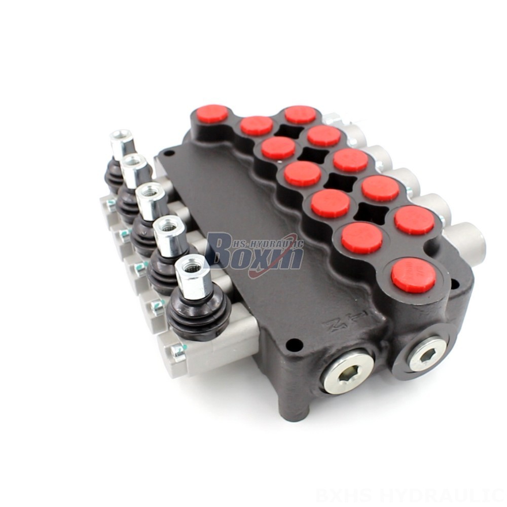 Hydraulic Control Valve Advanced Fluid Power Solutions: P80-U116-U78-OT Manual 5 Spool Valve main image