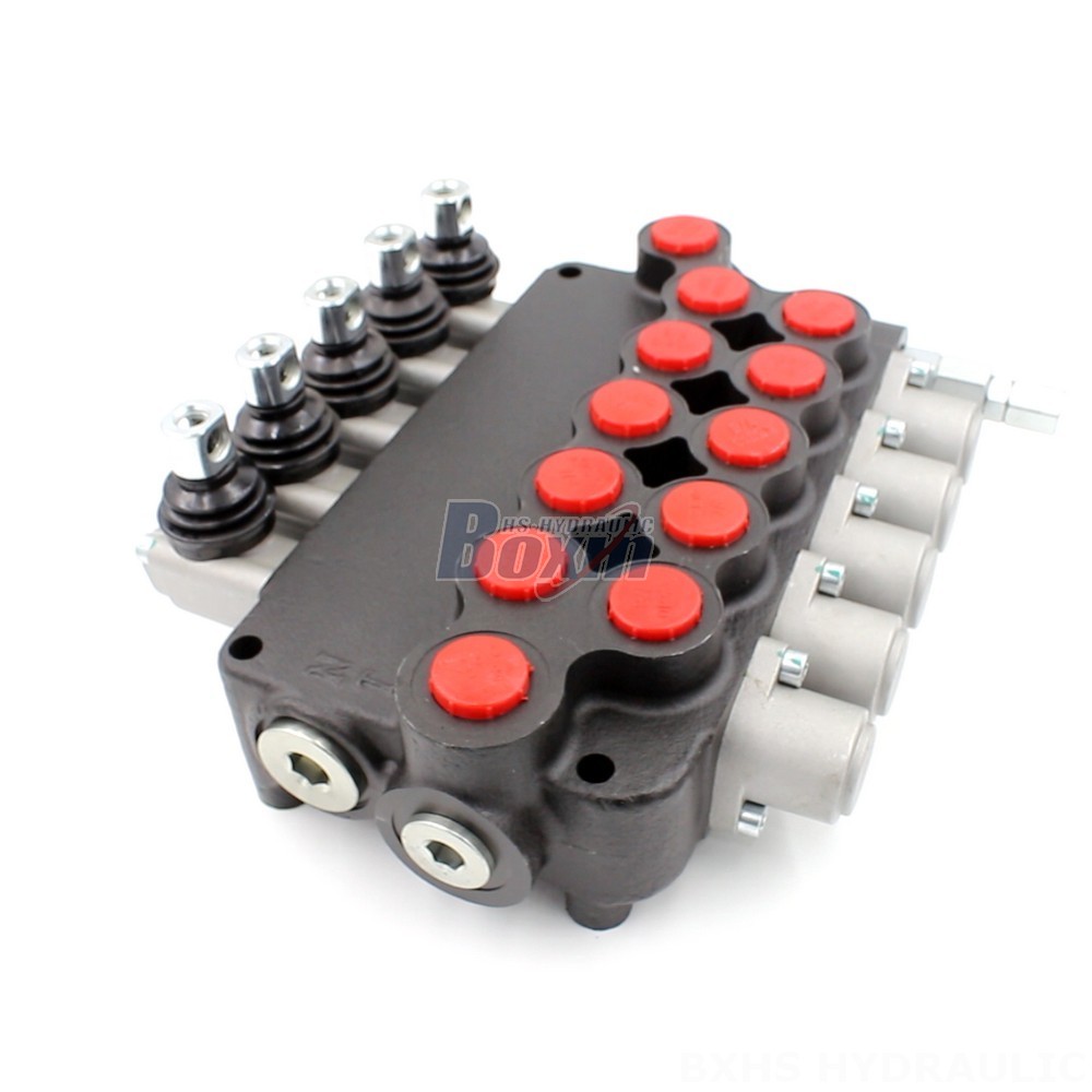 Hydraulic Control Valve Advanced Fluid Power Solutions: P80-U116-U78-OT Manual 5 Spool Valve main image
