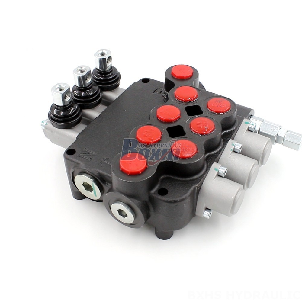 Hydraulic Solenoid Valve 12 Volt P80-U78-3OT Manual 3 Spool Directional Valve | Partner with Us main image