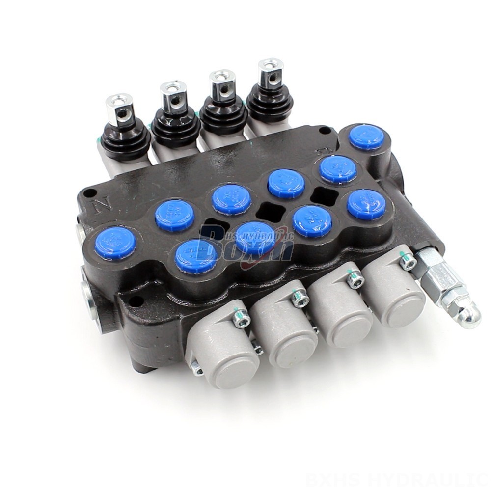 Hydro Control Hydraulic Valves Hydraulic Control Valve, 4-Spool, Manual Operation - P80-U78-4OT main image