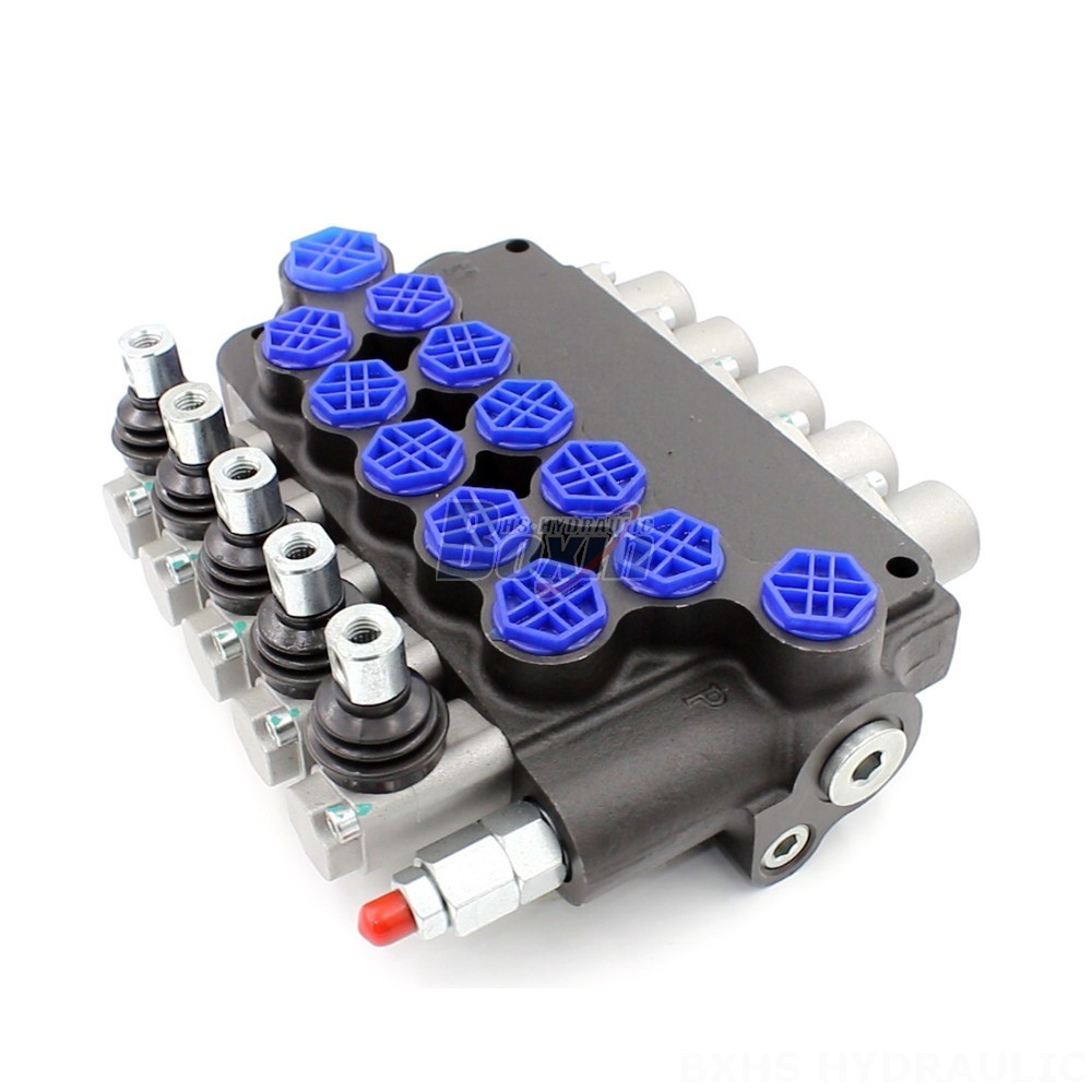 Electronic Hydraulic Flow Control Valve P80F-G34-OT Manual 5 Spool Monoblock Directional Valve main image