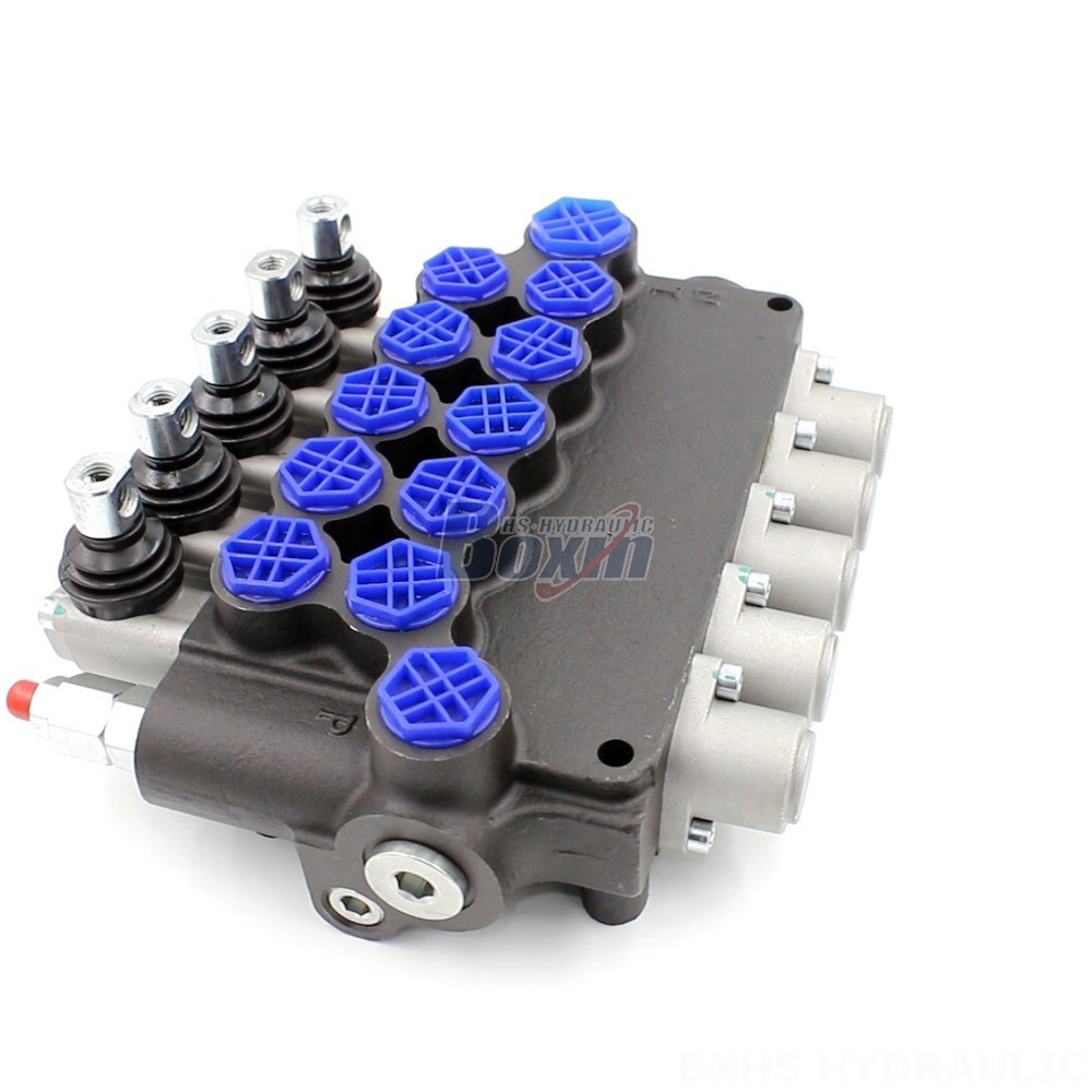 Electronic Hydraulic Flow Control Valve P80F-G34-OT Manual 5 Spool Monoblock Directional Valve main image
