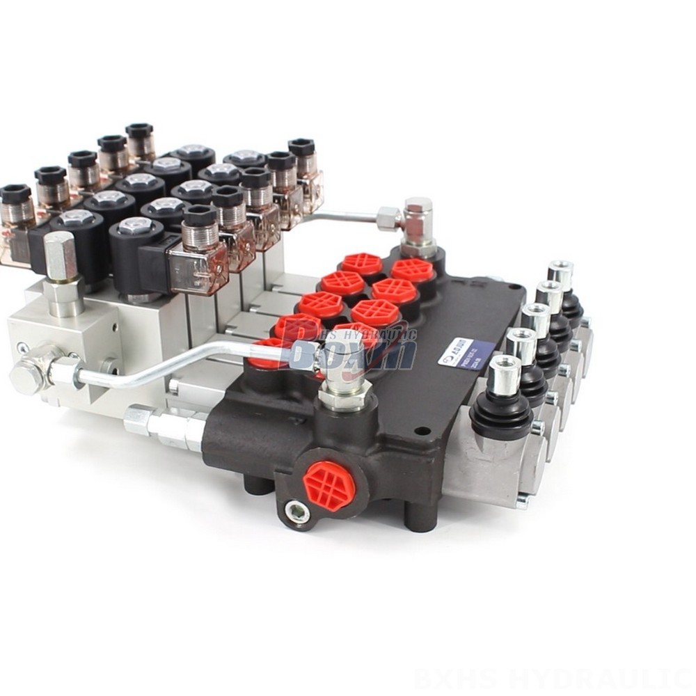 P80 5-Spool Monoblock Directional Valve: Electro-Hydraulic Control, Factory Supply main image