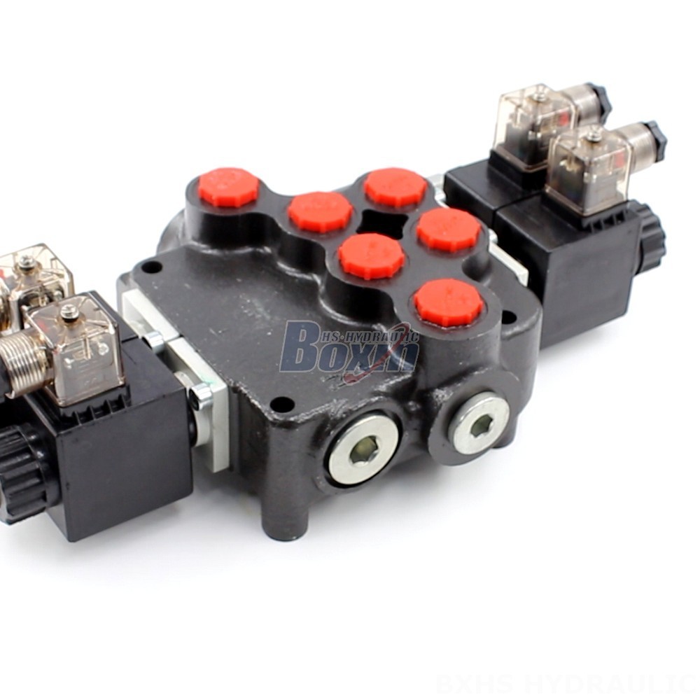 Hydraulic Spare Valve Distributors Wanted: P80 Solenoid 2 Spool Monoblock Directional Valves main image
