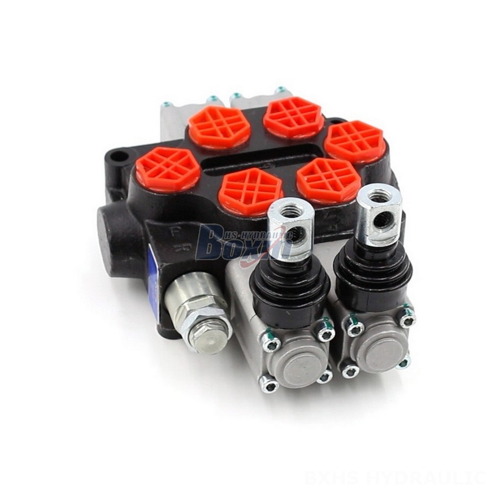 Dual Spool Hydraulic Valve Q45 Manual 2 Spool Monoblock Directional Valve | Premium Hydraulics main image