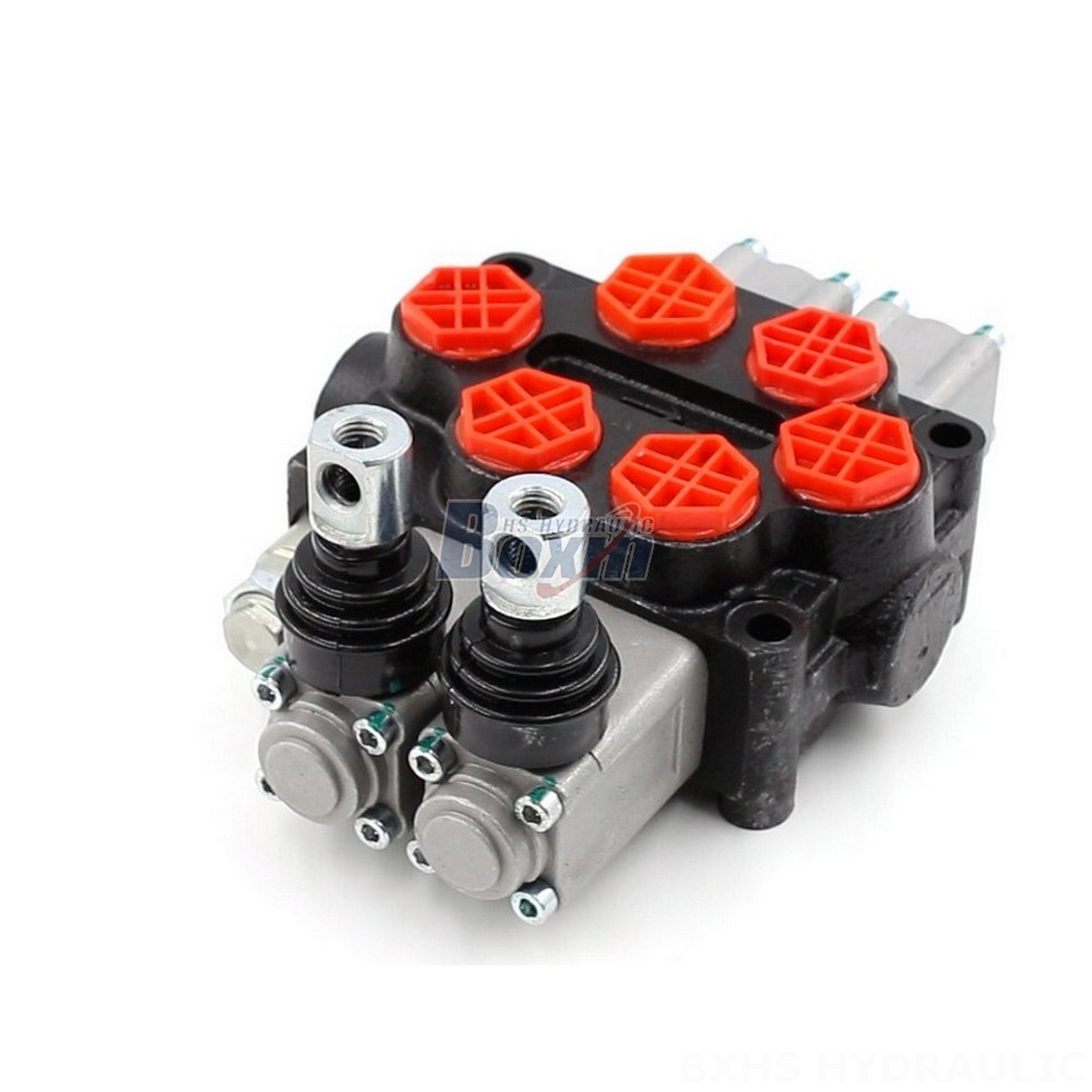 Dual Spool Hydraulic Valve Q45 Manual 2 Spool Monoblock Directional Valve | Premium Hydraulics main image