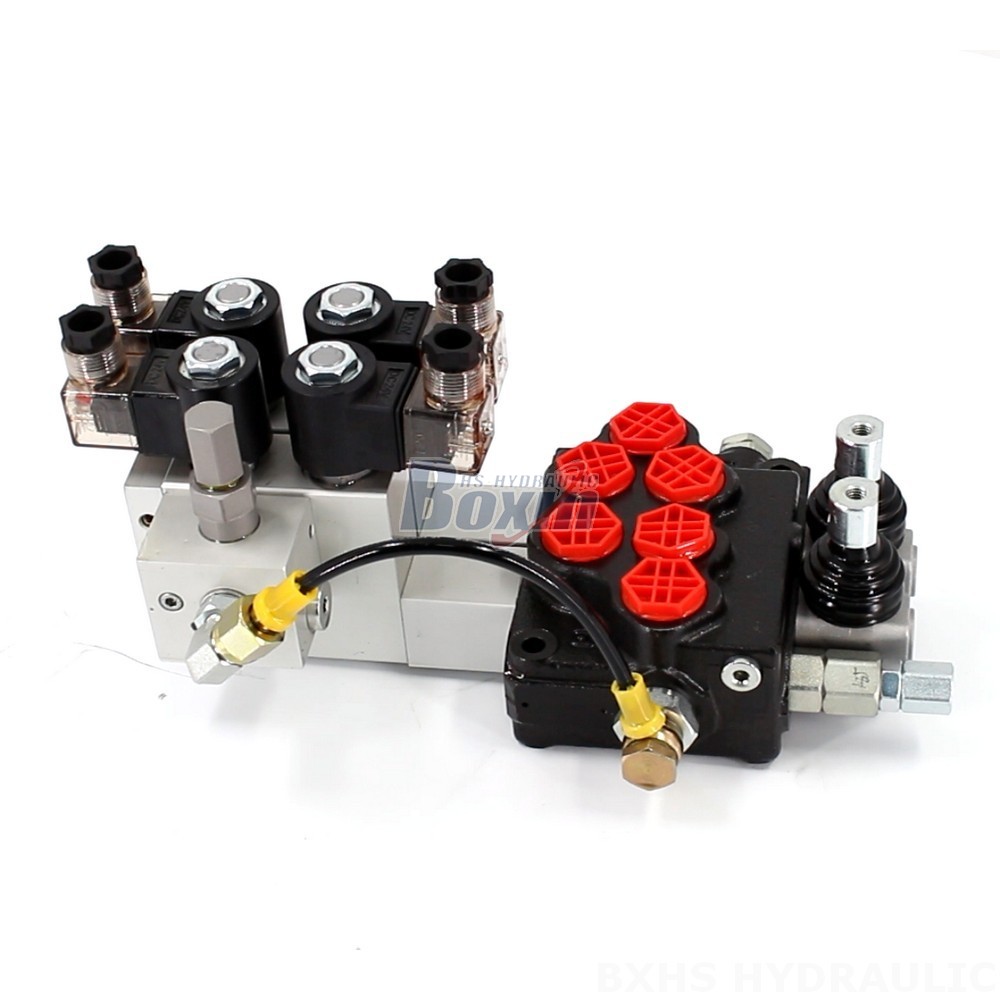 Custom SD5 Electro-hydraulic 2 Spool Monoblock Directional Valve: OEM, ODM, Private Label Services cover photo