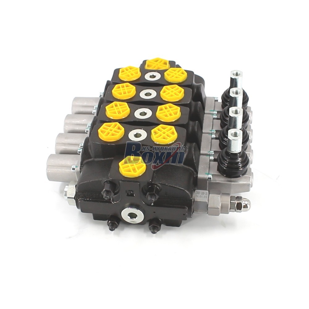 Sectional Type SD8 Manual 4 Spool Directional Valve main image