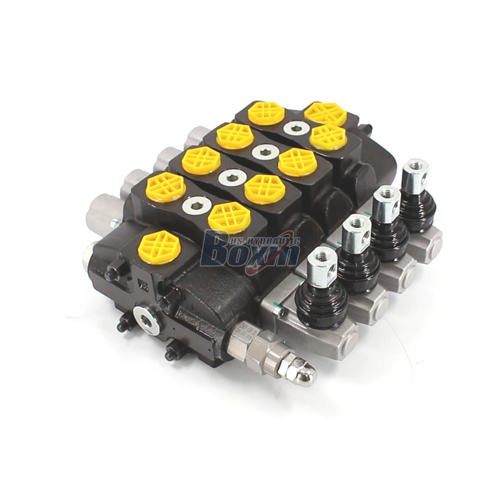 Industrial Grade SD8 Manual 4 Spool Hydraulic Valve main image