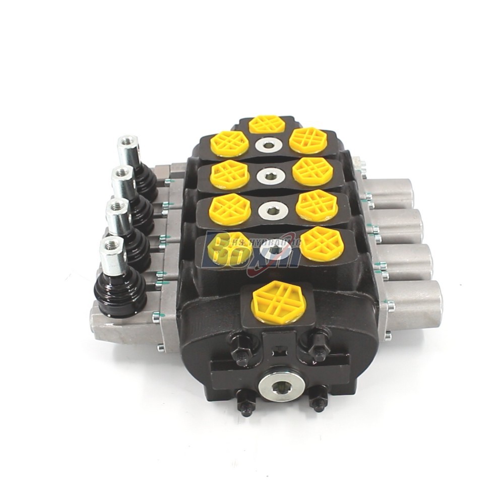 OEM/ODM Customization for SD8 Manual 4 Spool Sectional Directional Valve main image
